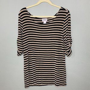Chico's Travelers Striped Stretchy top